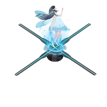 52cm Holographic 3D Projector, WiFi Wireless 3D LED Fan,3D Holographic Projection Advertising Machine, 4 Leaves, 576 LED Beads, Support Wall Mount, Tripod, Ceiling Mount, 100?240VAC 50 60Hz 0.3A(#1)