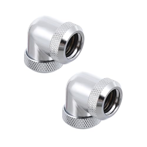 Accesorio de refrigeración por agua de latón con o-ring triple y codo giratorio de plata
