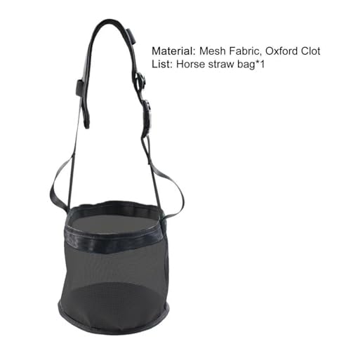 Sac d'alimentation pour chevaux en polyester résistant avec sangles réglables - 7
