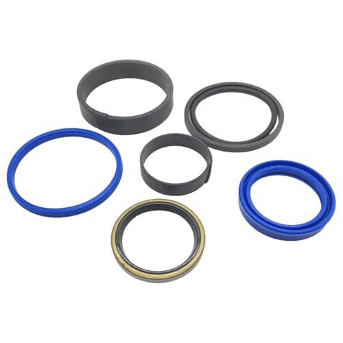 REPLACEMENTKITS.COM Hydraulic Cylinder Seal Kit Compatible with New Holland Case Loaders 18LA 260TLA 270L L360 L360A LX118 & LX360 Lift Cylinders (Replaces 87038297)