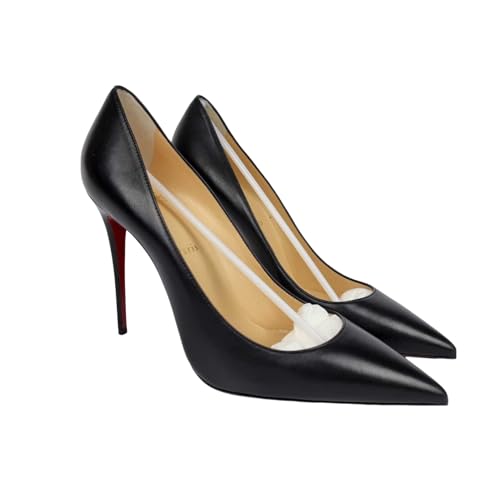 Christian Louboutin Women's Kate Black 100mm Smooth Leather Pumps (us_Footwear_Size_System, Adult, Women, Numeric, Medium, Numeric_8)