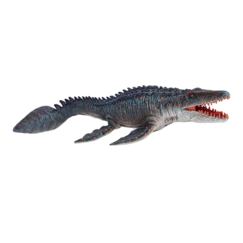 Image of Kawaii Kart Mosasaurus Dotted Body Realistic Dinosaur Toy with Movable Mouth Textured Dinosaur Figure Prehistoric Animal Creatures Educational Toy for Kids & Adults
