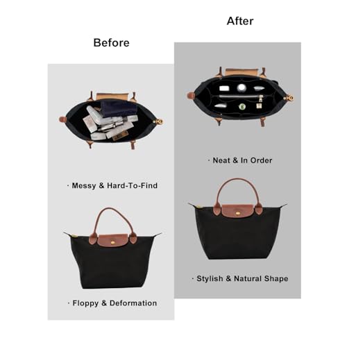 ZTUJO Purse Organizer Insert for Le Pliage