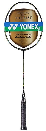 Yonex Nanoray Glanz Badminton Racquet (Black) : Amazon.sg