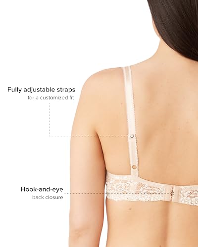Image of Wacoal Womens Embrace Lace Lightly Padded Underwire Mid Coverage T-Shirt Bra, 853191