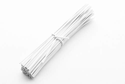 [1000 Stück] Kabelbinder/Twist Ties/Bindedraht/Twistband/Bindestreifen, Wiederverwendbare Twist Krawatten/Kabel Drähte (1000, Weiß)