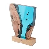 [CONSTRUCTION EN RÉSINE PREMIUM] Fabriquée à partir de résine de haute qualité, cette veilleuse présente un beau mélange de profondeur et de transparence, créant un monde sous-marin fascinant.