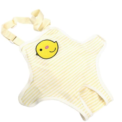 マナーパンツ 犬用 サニタリーパンツ 生理パンツ おむつカバー ドッグウェア サスペンダー付き 犬服 介護用 シニア犬 介護 散歩 高齢犬 通気性 ズレ防止 室内 おでかけ しつけ用品 メス 可愛い 天使の羽 KM815OP (XLサイズ, B ひよこxイ