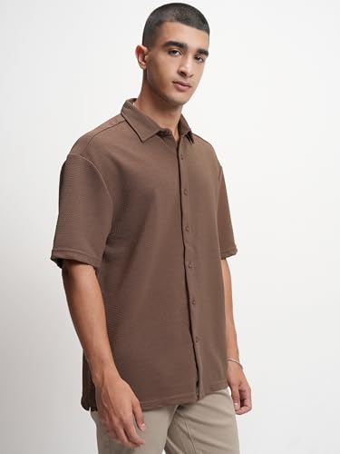 Image of Highlander Men's Solid Loose Fit Shirt