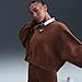 Nike, Women's, Sportswear Phoenix Fleece Over-Oversized Crew-Neck Sweatshirt, Fauna Brown/Sail, L