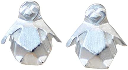 Origami Penguin Earrings in Sterling Silver - Jamber Jewels