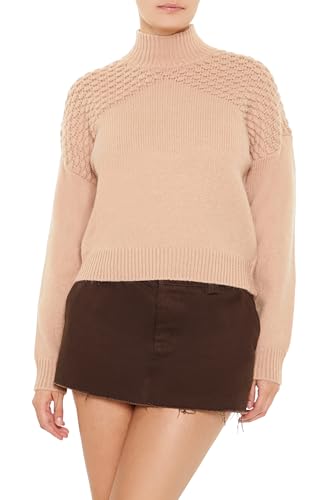 Forever 21 Women's Textured Mock Neck Sweater