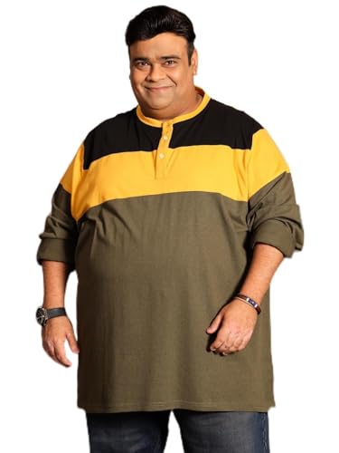 Image of Bigbanana Plus Size Men's Henley T-Shirt