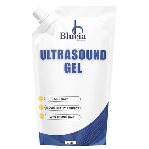 Image of Ultrasound Transmission gel (1 Liter) (Blue) for physiotherapy | Ultrasound gel | sonography gel | US gel | gel | sonography gel Pack of 1