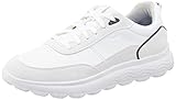 Transpirable Geox U SPHERICA, Zapatillas Hombre, Color Blanco, 41 EU