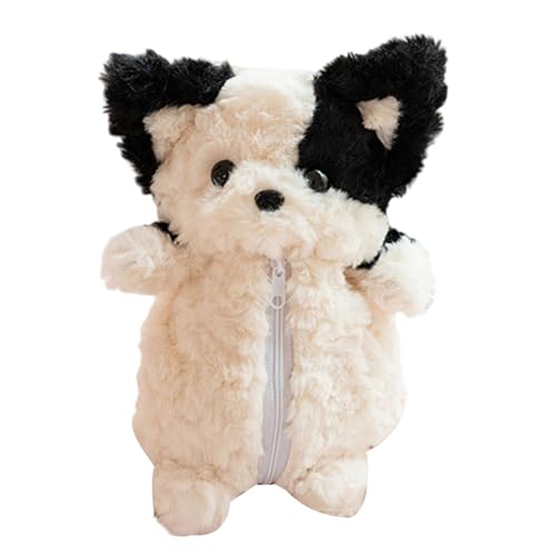 ソフトショートぬいぐるみコーギー犬ケース多目的化粧品収納旅行に優しいすべての年齢層の愛らしいオーガナイザー