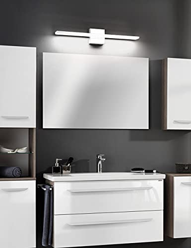 Jusheng Bathroom Vanity Light Fixtures Chrome 24" Inch Modern Led Bathroom Lighting For Mirror Makeup Lights 24W 6000K #TOP5