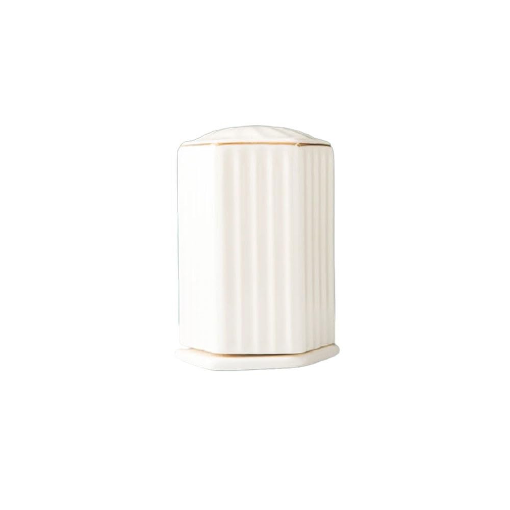 Soporte para palillos de dientes, tarro de cerámica para palillos de dientes, cubo de palillos de frutas, caja de almacenamiento de hisopos de algodón para hilo dental, decoración de mesa de