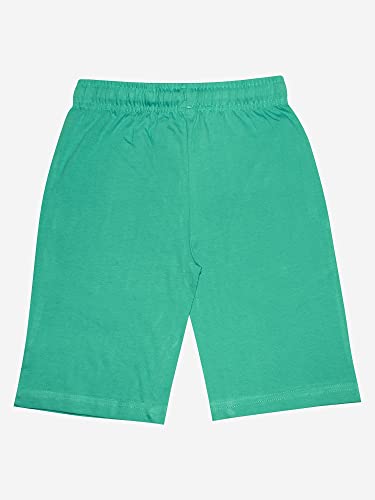 Image of KiddoPanti Boys Solid Knee-Length Basic Short | 100% Cotton Knit Fabric | Comfortable Fit with Elastic Waistband and Functional Drawcord | 2 Front Pockets Half Pant | Boys Shorts