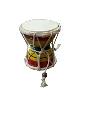 Kirtan Shiv Damroo Damaru Shiv Ji Damru Damru for Kids Shiv Damru for Pooja Damarukam (Size 5 Inch)