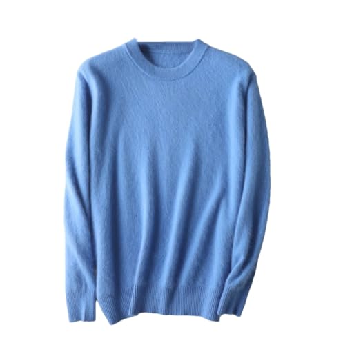 Men's Cashmere Sweaters Soft Warm O-Neck Casual Pullovers Long Sleeve Tops Jumpers