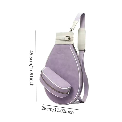 Bolsa bandolera de tenis impermeable con correa ajustable para varias raquetas 2