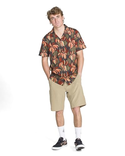 Image of Volcom Men's Kerosene 21 inch Hybrid Chino Shorts Quick-Dry Stretch Fabric