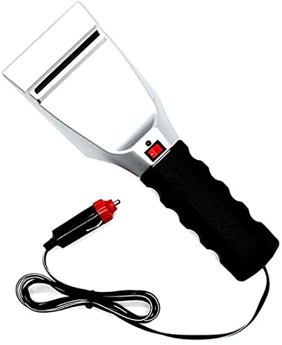 Car Snow Shovel, 12V Heated Ice Scraper Car Heatable Snow Cleaning Remover, Electric Vehicle Window Scraper Cigarette Lighter Snow Shovel for Ice Frost