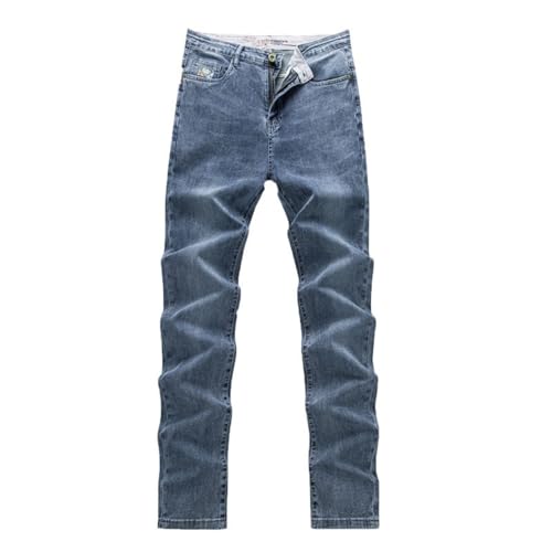 Jeans Pants Trousers Denim Thin Summer Tall Leg Extended Edition Men's Small Feet Classic Length 115cm Casual