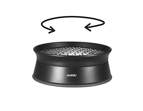 Moha Rotating Ginger Grater, 4-Inch, Black #TOP4