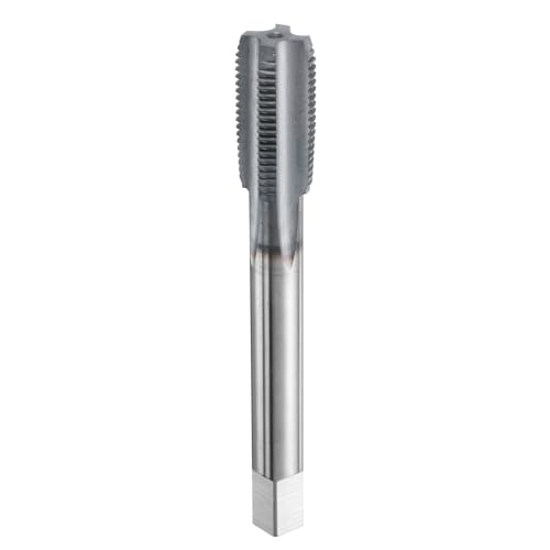 HARFINGTON M13x1.25 Metric Thread Tap 6542 Cobalt High-Speed Steel TiCN Coated Plug Tap Right Hand Straight Flutes Screw Threading Hand Tap