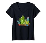 Photo Gallery donna cactus plants indoor gardening gardener succulents maglietta con collo a v Photo Gallery donna cactus plants indoor gardening gardener succulents maglietta con collo a v