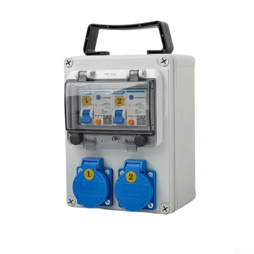 Boîte de distribution de prise portable étanche pour une alimentation fiable sur chantier et atelier (A)