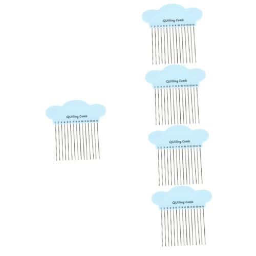 Sewroro 5stücke Papier Quilling Werkzeug Kompakte Und Tragbare Kombi Für Papierkunst Langlebig Für Anfänger Und Fortgeschrittene Cartoon-Design Für Kreativen Spaß