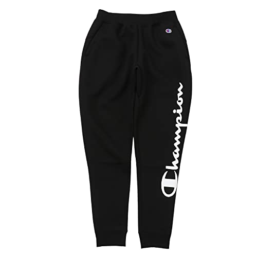 [チャンピオン] イージーパンツ 撥水 ストレッチ M L XL 4色展開 保温 ロゴ TECH WEAVE(R) 3LS スウェット ブランド 人気 ボトムス メンズ ブラック:XL