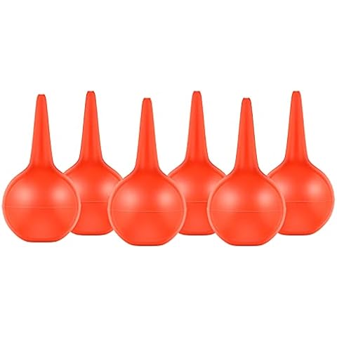 Pufeuoo 6PCS Ear Syringe Bulb 30ML Washing Rubber Ear Bulb Safe Squeeze Bulb Reusable Ear Cleaning Ball for Adults and Children Cover