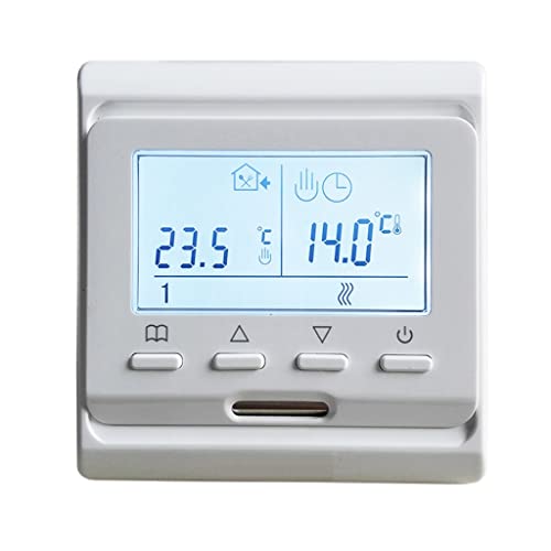 IUBGFTO Termostato de programación Calefacción eléctrica Pantalla Digital Controlador de Temperatura Inteligente, 1