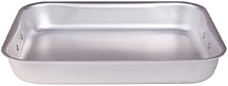 Pentole Agnelli ALMA151B80 Rostiera Rettangolare Ad Angoli Tondi Spessore 3 Millimetri Serie Bassa con Maniglie Snodate Inox, Diametro 80X50 Cm