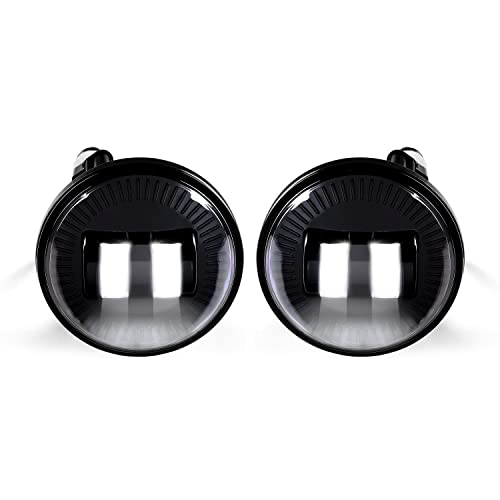 31jGGPbryuL. SL500  - HECASA LED Fog Lights Compatible with 2007-2019 Chevy Avalanche Suburban Tahoe GMC Yukon Acadia Canyon Pontiac G8 G6 Ford Mustang Explorer Escape Hybrid, Pair Fog Lamps Clear Lens