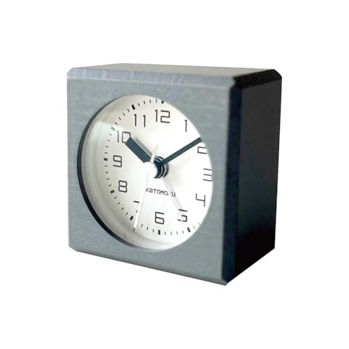 KATOMOKU Alarm Clock 7 グレー km-99GR 目覚まし時計 7×7×4.1cm