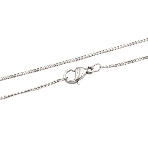 Catena finita con maglie intrecciate in acciaio inox 304, 45 cm, 1 pezzo di Vintageparts per gioielli fai da te