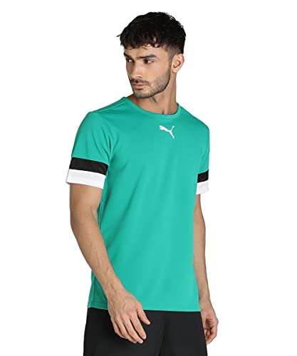 Lista de camisetas de tenis online 3 PUMA Hombre Shirt, Pepper Green-puma Black-puma White, M