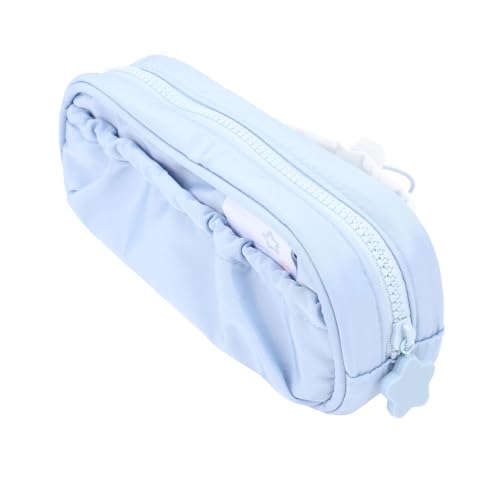 Zohisin Trousse à crayons à cordon de serrage, pochette à stylos en tissu de grande capacité pour le rangement quotidien de l'école et du bureau – vue 2