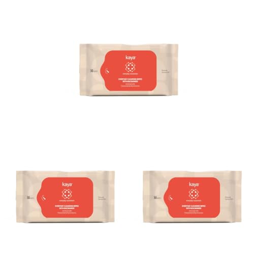 Image of Kaya Everyday Cleansing Wipes | Cleansing | Intense Hydration Wipes | All Skin Types | 30 Wipes (Pack of 3)