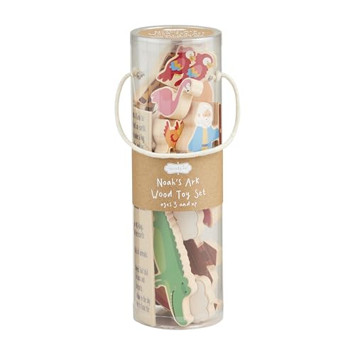 Arche de Noé en bois Mud Pie ensemble traditionnel haut de gamme