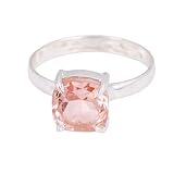 Tamaño de la piedra: 8 x 8 mm, peso: 2,15 g, forma de la piedra: cojín