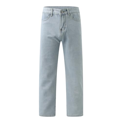 Pantalones vaqueros Y2K cómodos vaqueros de pierna recta suaves y muy versátiles