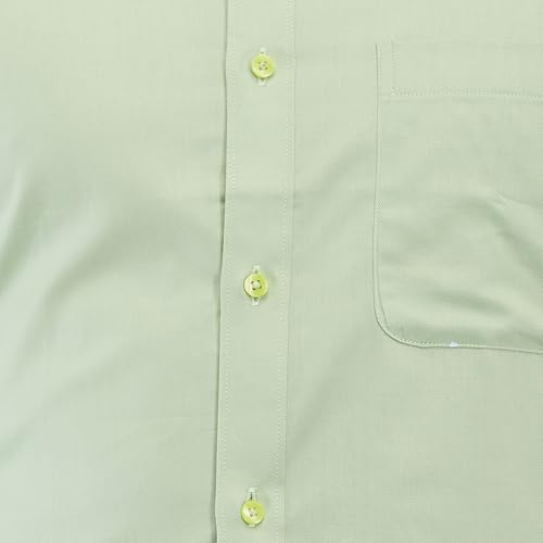 Image of Raymond Men Slim Fit Solid Pattern Pure Cotton Semi Cutaway Collar Full Sleeve Formal Shirt