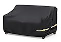 Outdoor Furniture Covers Waterproof, Gorpche 3-seater Outdoor Sofa Cover, Heavy Duty Lawn Patio Furniture Covers with Upgrade Fastener Windproof Buckle Straps, Outdoor Couch Cover - 60"W x 34"D x 30"H