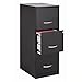 Office Designs Cooper 3 Drawer Letter File Cabinet in Black
